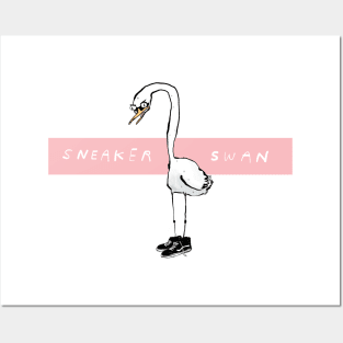 Sneaker Swan Posters and Art